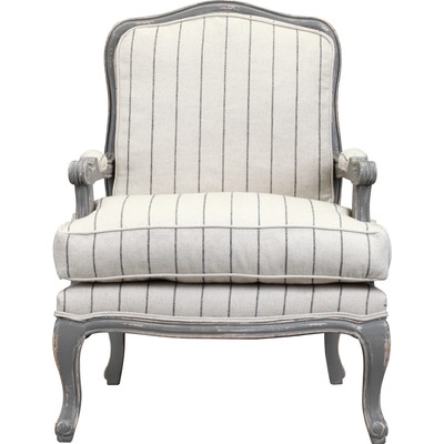 Armchair in Distressed Gray - Image 0