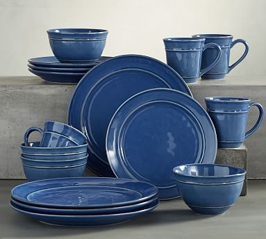 Cambria Dinnerware, 16-Piece Cereal Bowl Set - Ocean Blue - Image 0