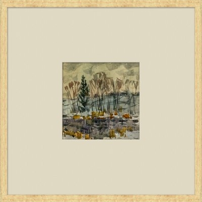 'Vintage Watercolor Landscapes' Framed Print - Image 0