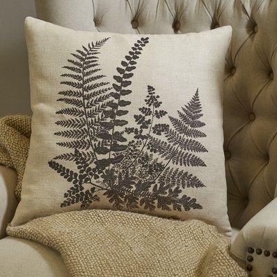 Newfolden Pen-and-Ink Fern Pillow Cover - Image 0