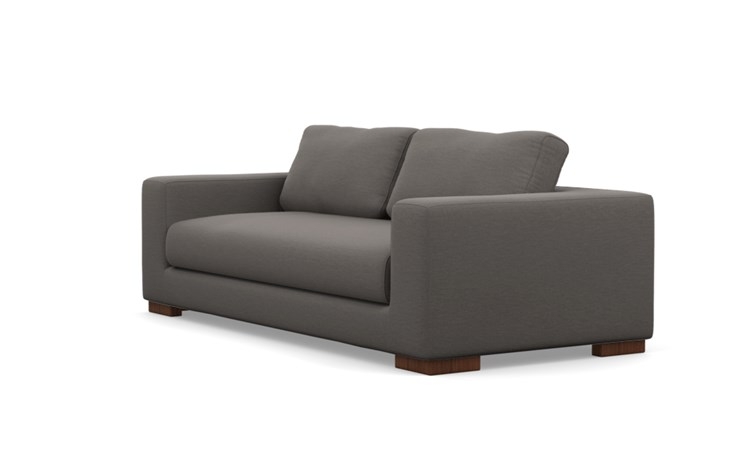 Henry Sofa with Zinc Fabric and Oiled Walnut legs - Image 4