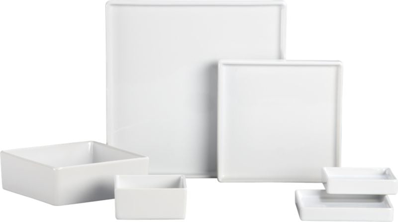 Bento Square White Serving Platter - Image 4