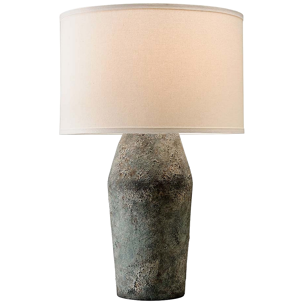 Artifact Moonstone Ceramic Table Lamp with Off-White Shade - Style # 66K87 - Image 0