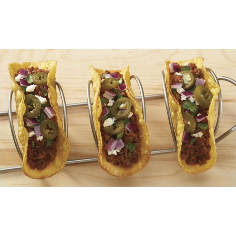 Metal Wire Taco Serving Rack - Image 3