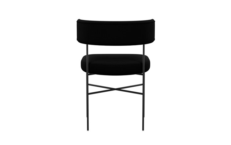 Audrey Dining Chair with Panther Fabric and Matte Black legs - Image 3