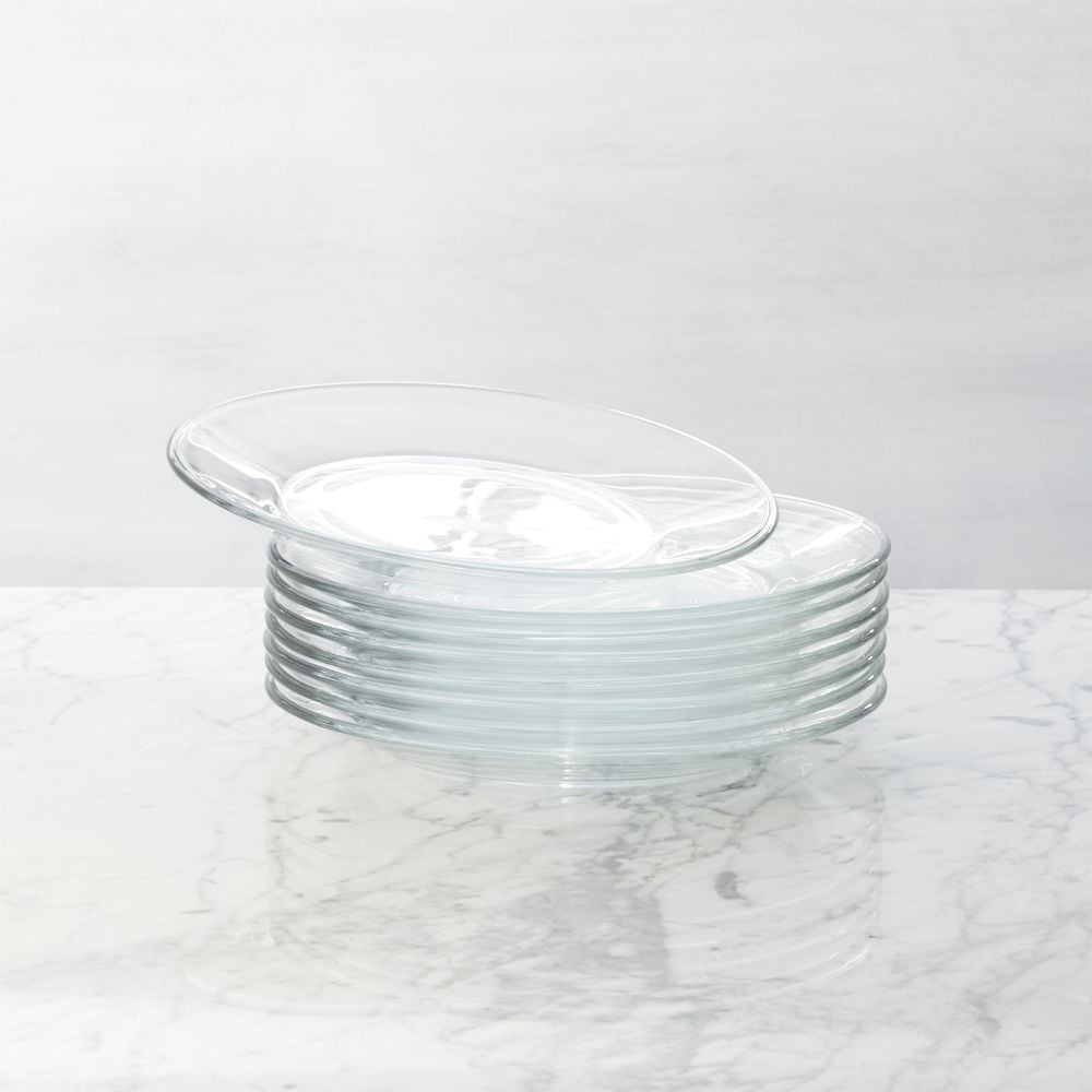 Moderno Glass Salad Plates, Set of 8 - Image 0