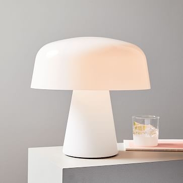 Bella Table Lamp, Small, Milk White, Milk Glass - Image 0