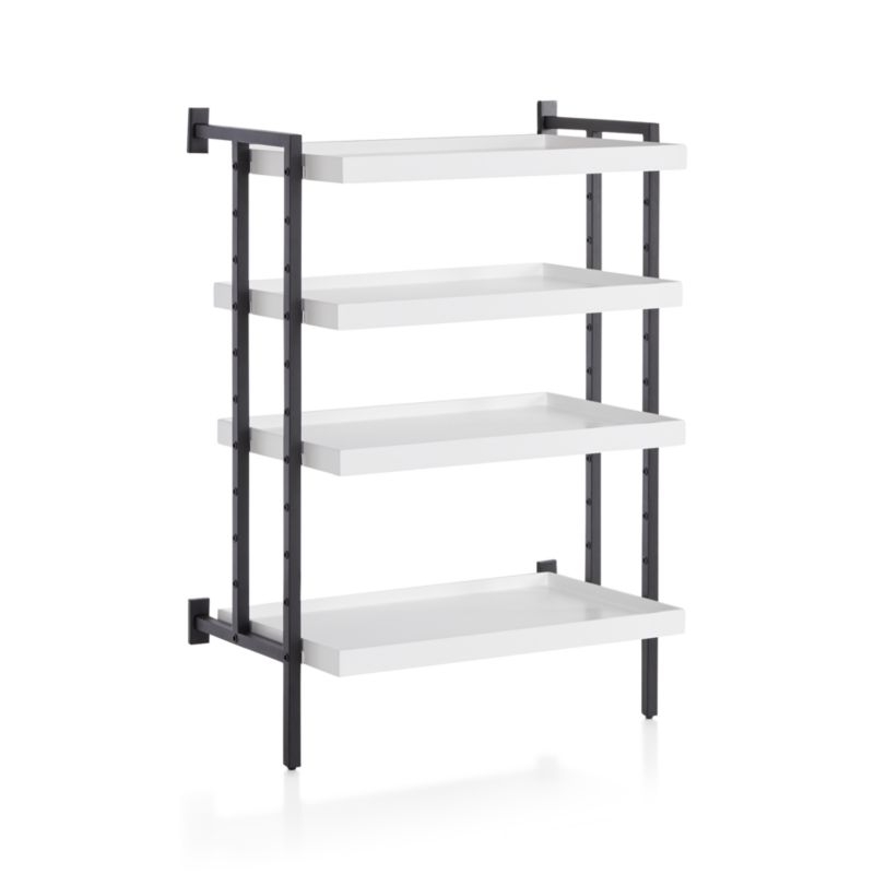 Flex Modular 24" 4-Shelf Half Bookcase - Image 1