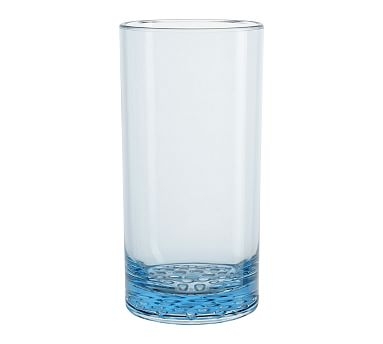 Happy Hour Acrylic Tall Drinking Glasses, 18 oz., Set of 4 - Aqua - Image 0