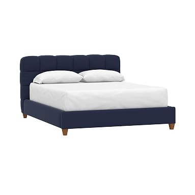 Baldwin Classic Upholstered Bed, Queen, Lustre Velvet Dusty Indigo - Image 0