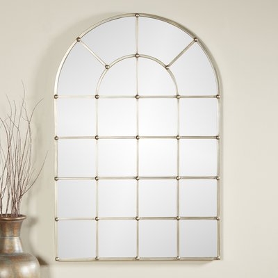 Metal Arch Window Wall Mirror - Image 0