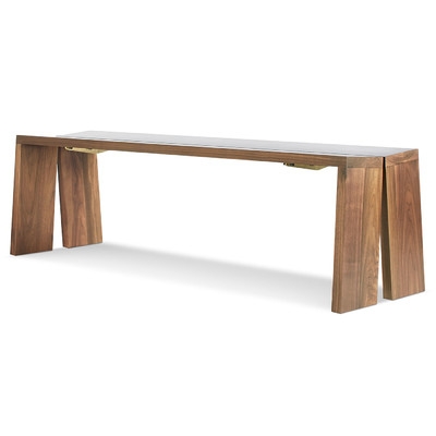 Amicable Split Wood Bench - Image 0
