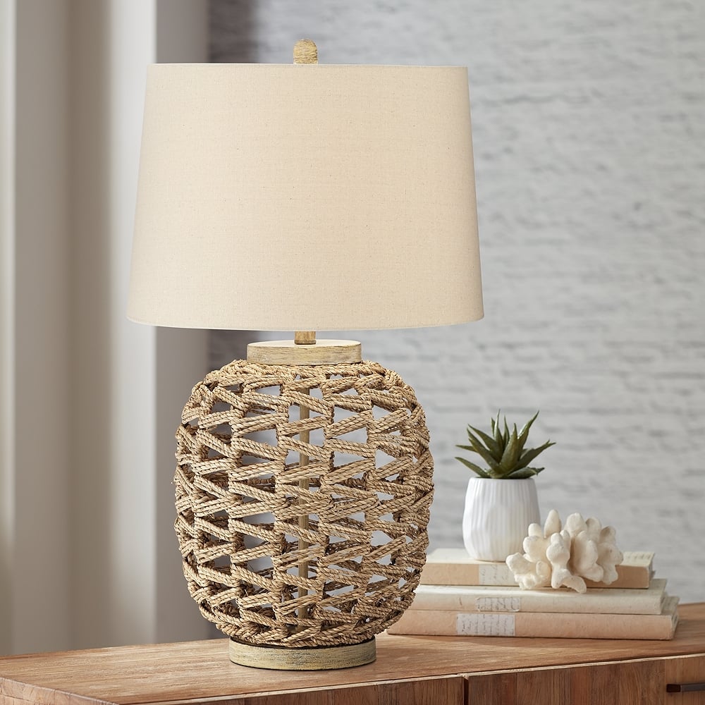 Montgomery Natural Rattan Rope Table Lamp - Image 0