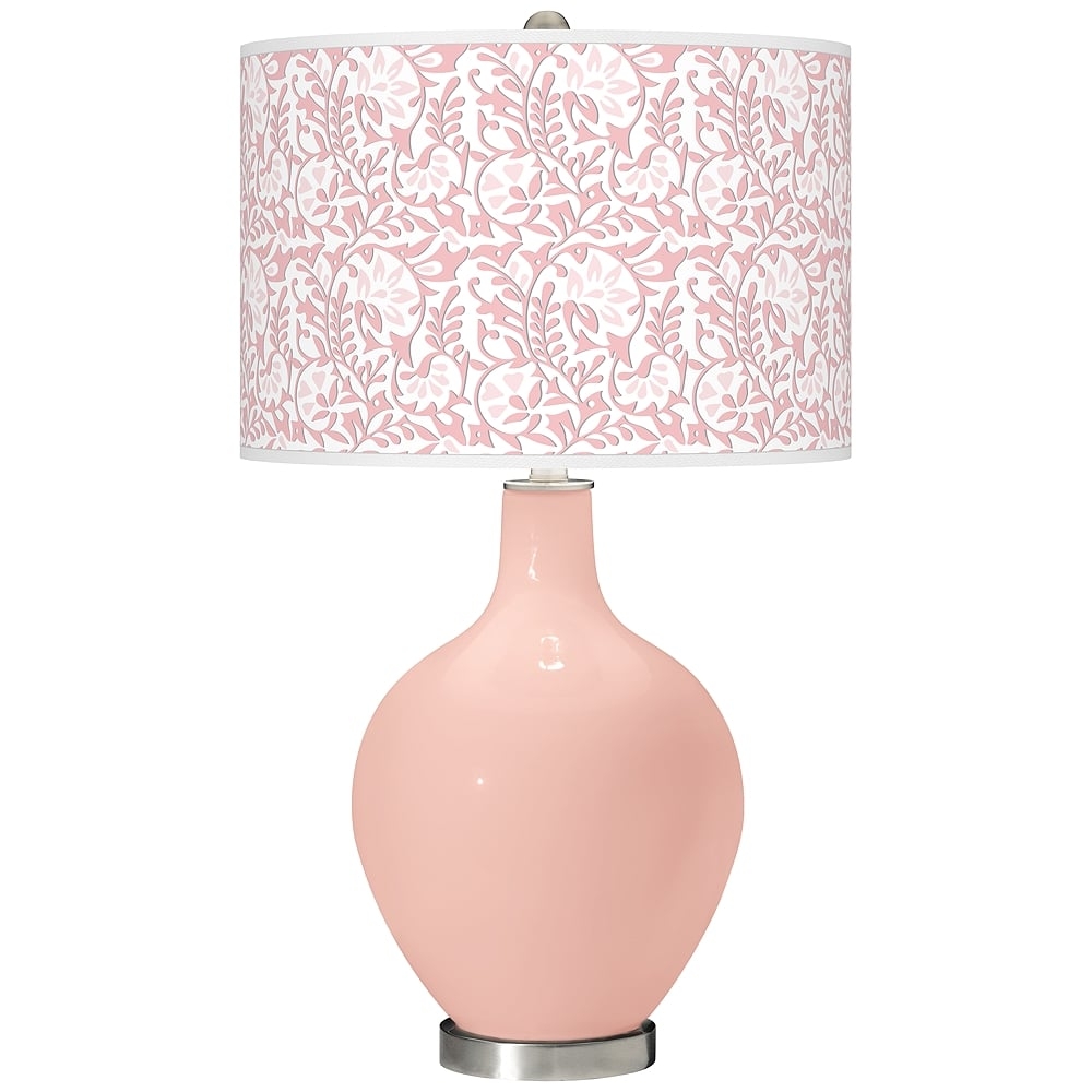 Color Plus Ovo 28 1/2" High Gardenia Shade Rose Pink Table Lamp - Image 0