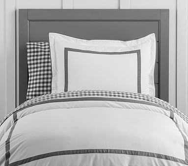 Decorator Duvet Cover, Full/Queen, Charcoal - Image 0