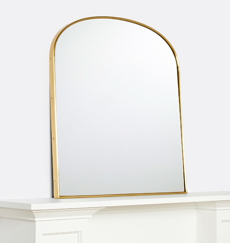 Arched Mantle Metal Framed Mirror - Image 1