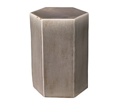 Croft Ceramic Side Table, White, Large - Image 2