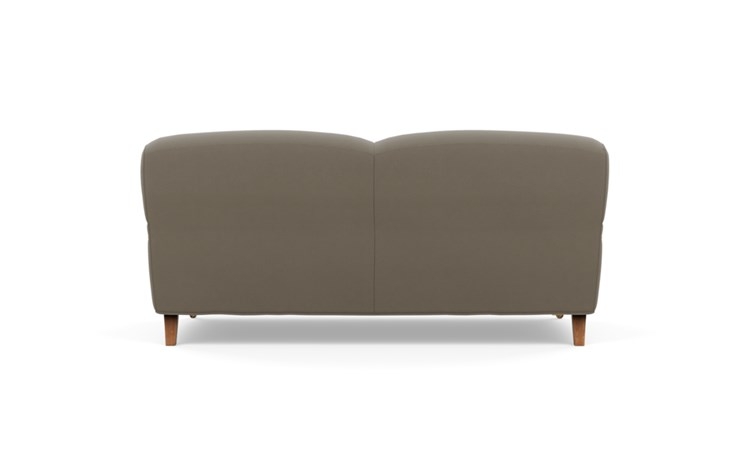 Rose by The Everygirl Sofa with Oyster Fabric and Oiled Walnut with Brass Caster legs - Image 2