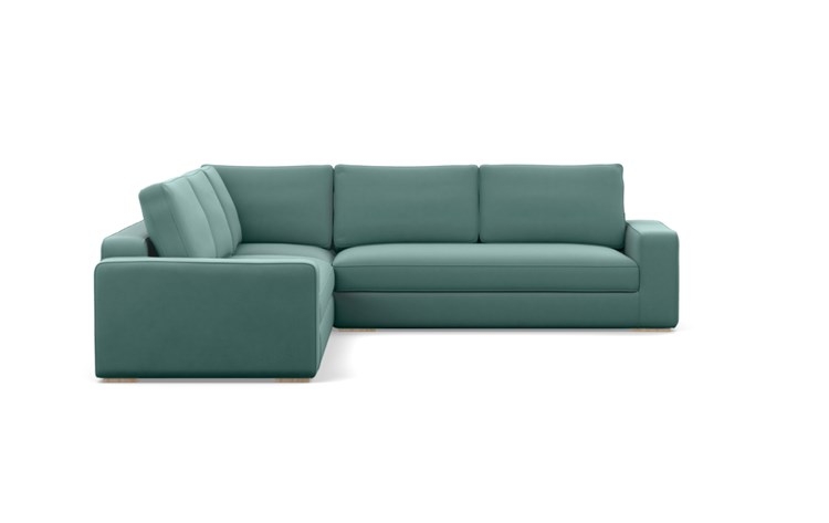 Ainsley Corner Sectional with Marina Fabric and Natural Oak legs - Image 2