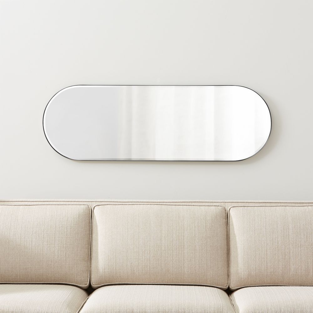 Edge Silver Capsule Wall Mirror - Image 0