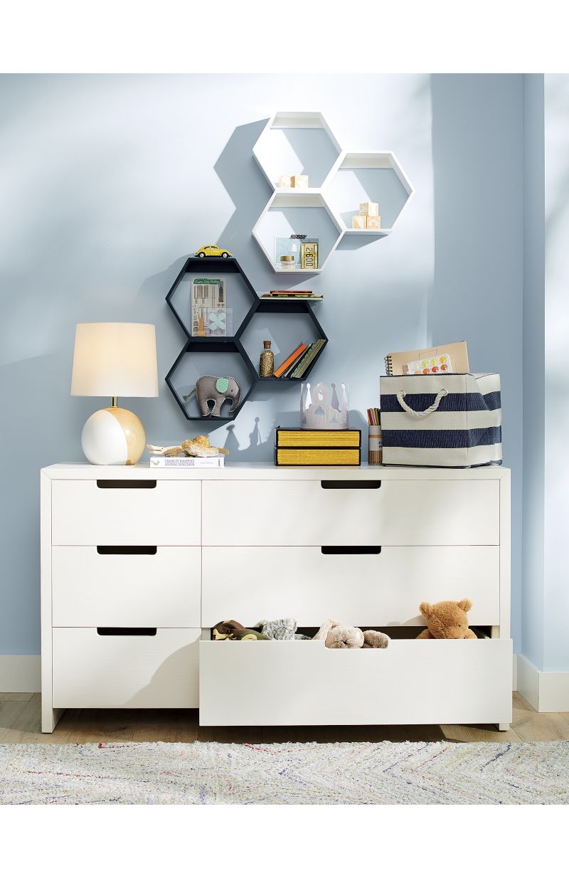 Honeycomb White Hexagon Shelf - Image 1