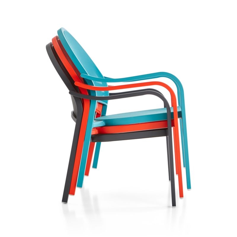 Lanai Charcoal Mesh Outdoor Lounge Chair - Image 5