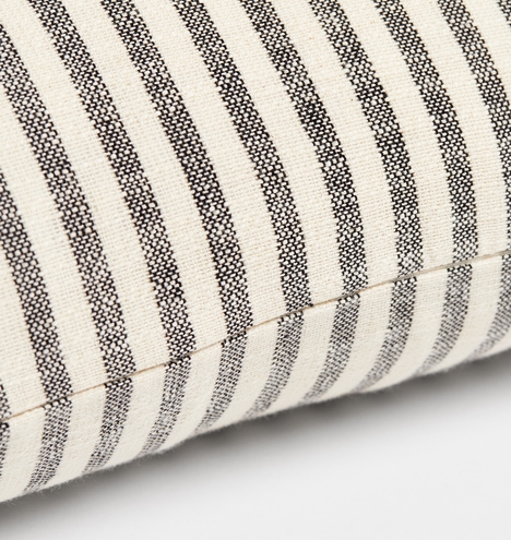 Woven Cotton Striped Pillow Cover - Image 2