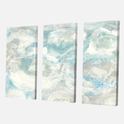Farmhouse 'Pale Blue Shade III' Painting Multi-Piece Image on Canvas - Image 0
