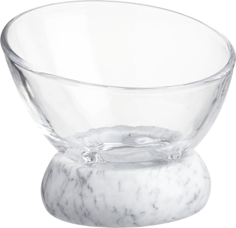 Askew Marble and Glass Serving Bowl Small - Image 4
