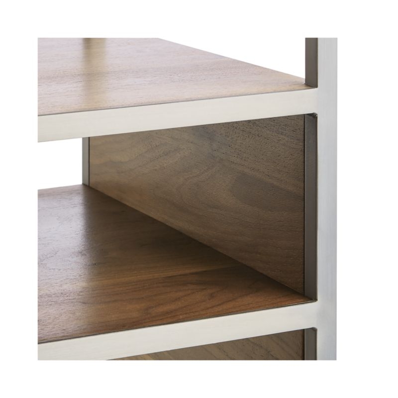 Knox Nickel Tall Narrow Bookcase - Image 2