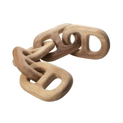 Cottrell Hand-Carved Chain 5 Link Sculpture - Image 0