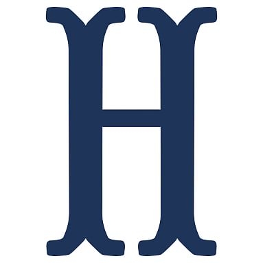 Camille Wall Letters, Navy, H - Image 0