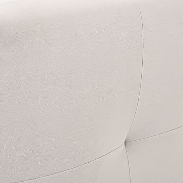 Grid Tufted Headboard, King Heathered Crosshatch, Feather Gray - Image 3