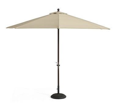 11' Round Market Umbrella Canopy Replacement - Outdoor Canvas, Stone - Image 0