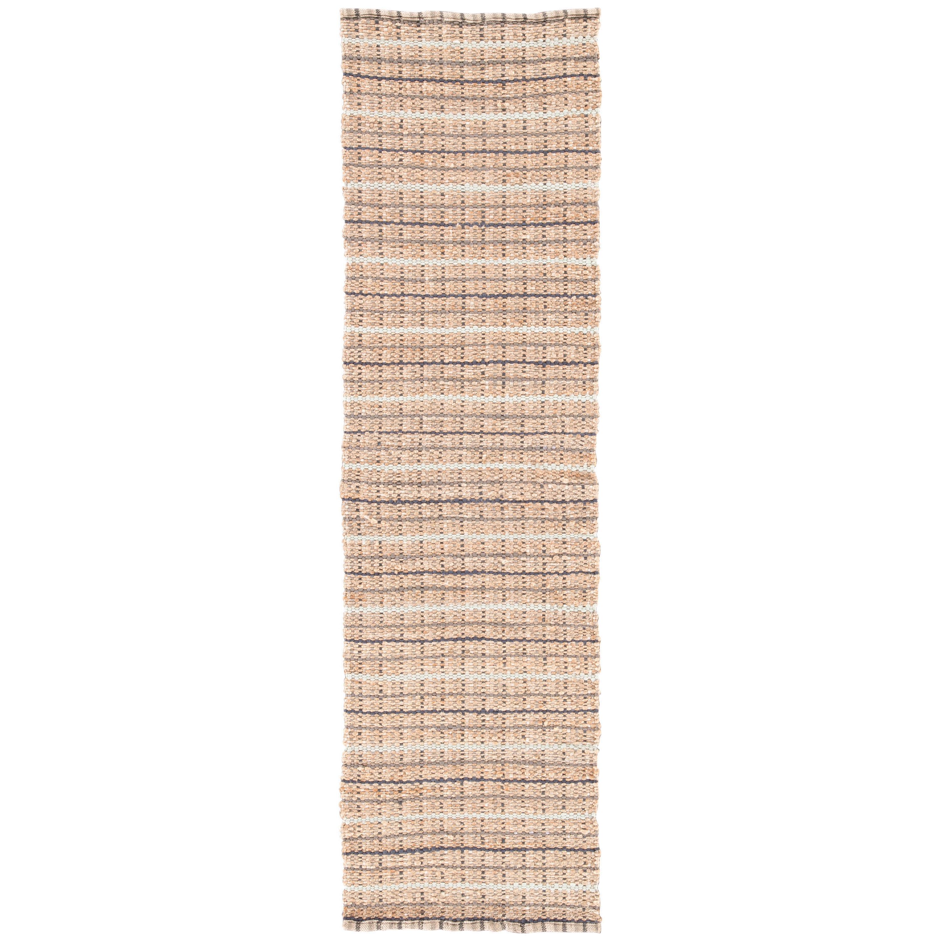 Coleman Stripe Rug, 2'6" x 9', Gray - Image 0