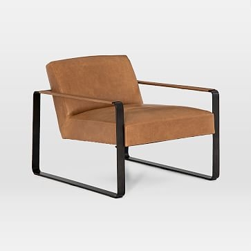 Adrian Leather Chair, Palomino - Image 0