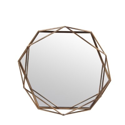 Dekalb Iron Hexagonal Wall Accent Mirror - Image 0