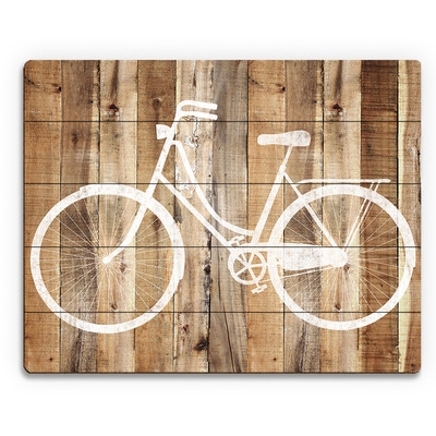 'Bicycle Wood' Wall Art on Plaque - Image 0