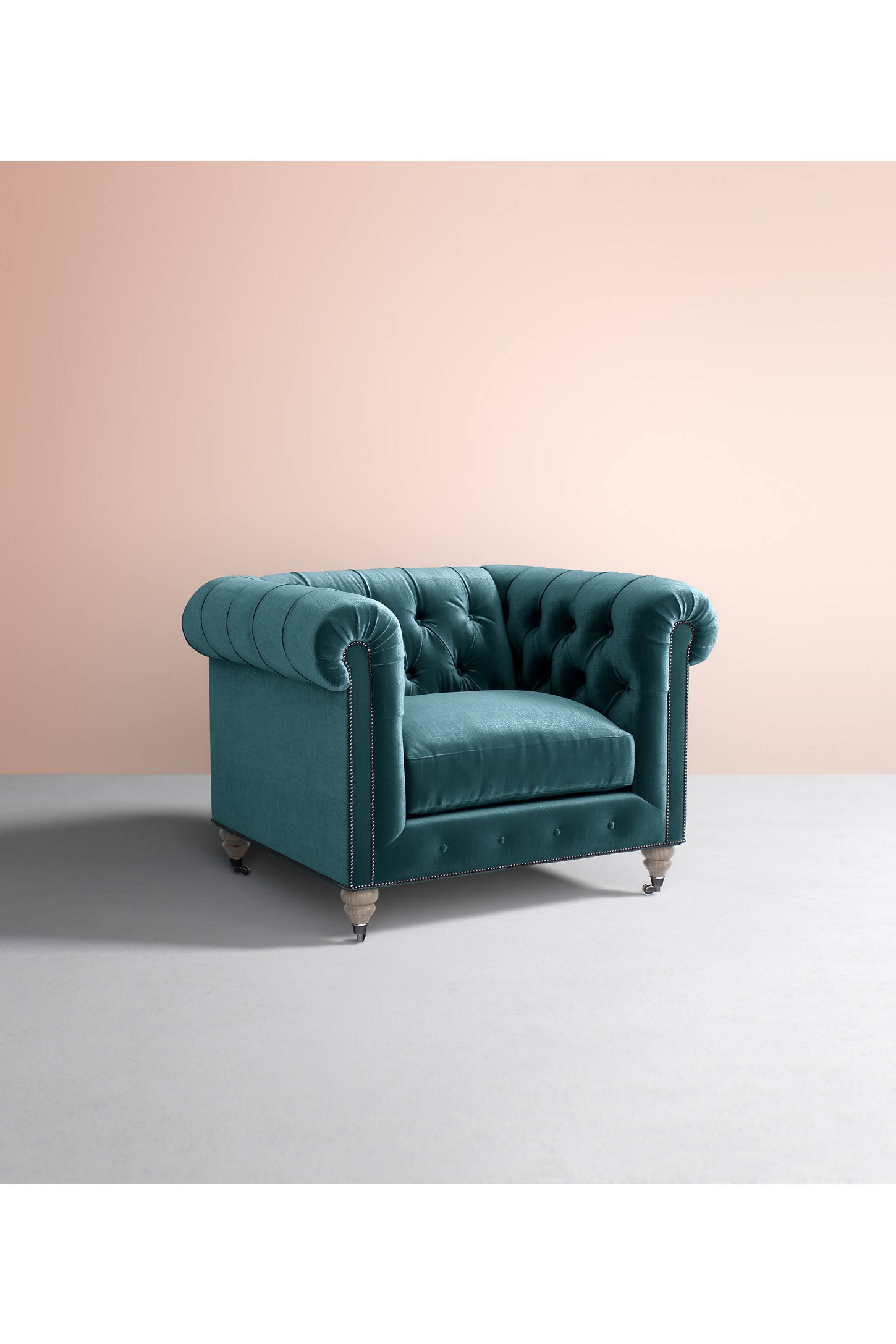 Lyre Chesterfield Chair - Image 0
