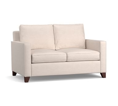 Cameron Square Arm Upholstered Deep Seat Grand Sofa 2-Seater 96", Polyester Wrapped Cushions, Performance Everydaylinen(TM) Oatmeal - Image 4