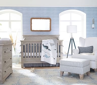 Larkin 4-In-1 Convertible Crib & PBK Lullaby Mattress Set, Heritage Fog - Image 2