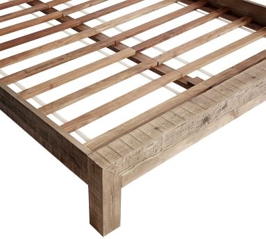 Hensley Reclaimed Wood Bed, King, Weathered Gray - Image 4
