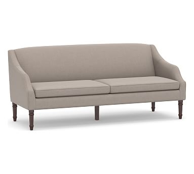 SoMa Emma Upholstered Sofa, Polyester Wrapped Cushions, Performance Everydayvelvet(TM) Carbon - Image 0