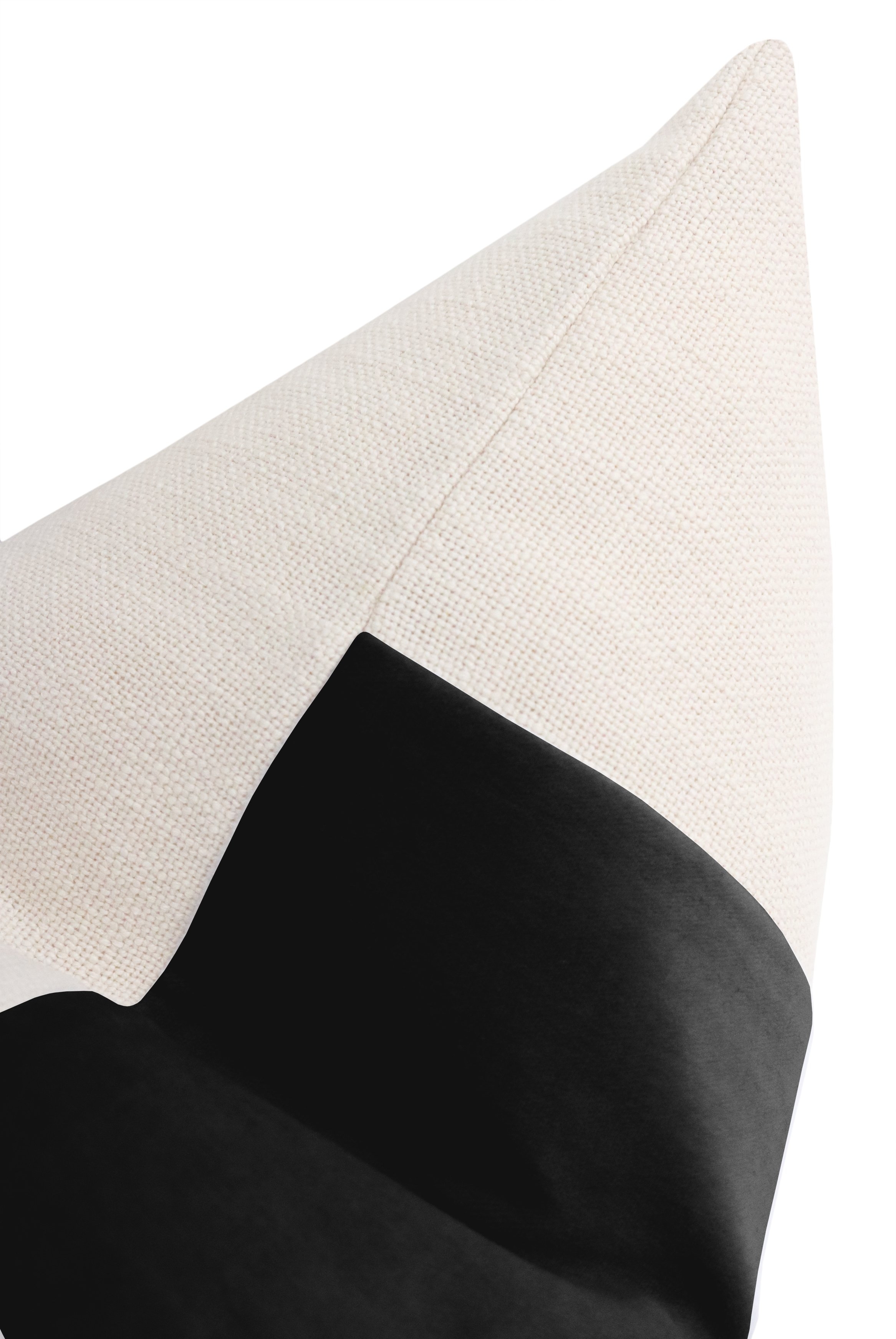 Discontinued The Little Lumbar :: PANEL Classic Velvet // Ebony - 12" X 18" PILLOW COVER - Image 2