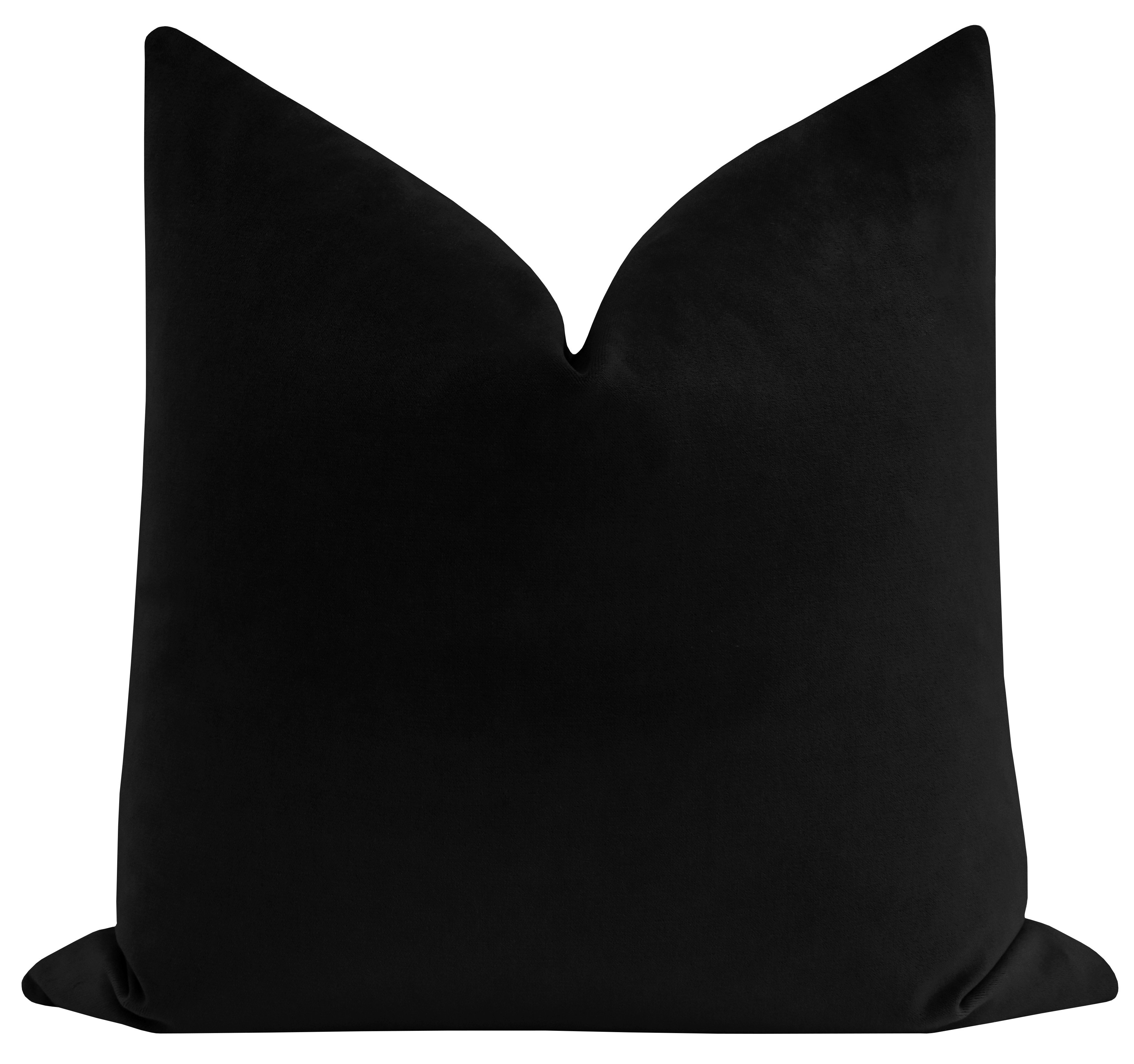 Society Velvet // Ebony - 20" X 20" - Image 0