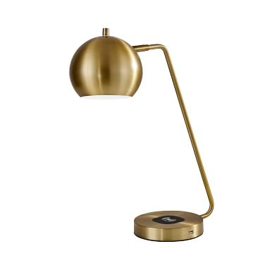 Abraham Charge Task Lamp, Brass - Image 1