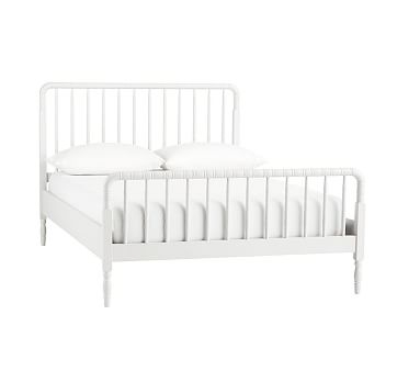 Elsie Bed, Full, Simply White, In-Home Delivery - Image 0