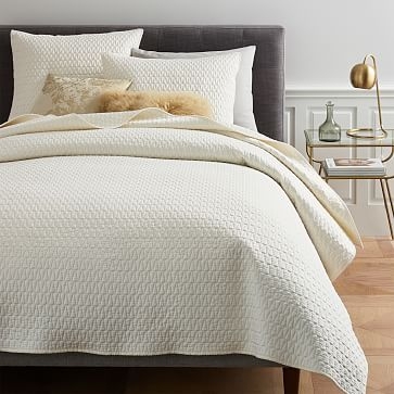 Gramercy Coverlet, King/Cal King, Pearl - Image 0