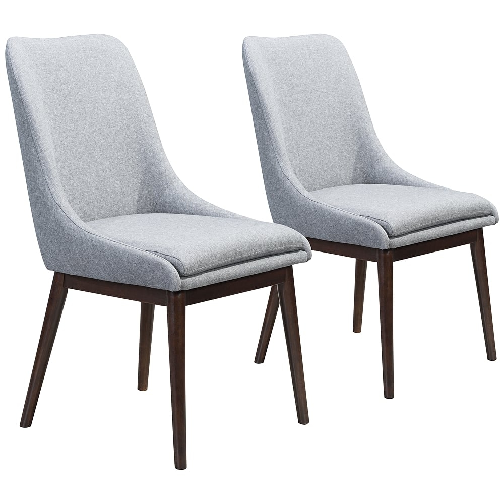 Zuo Ashmore Charcoal Gray Dining Chairs Set of 2 - Style # 60D24 - Image 0