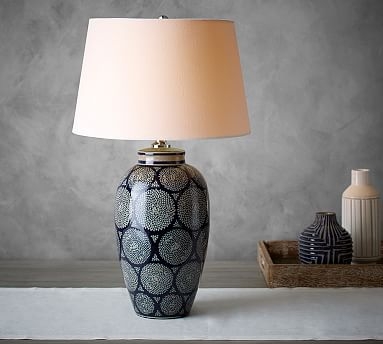 Jamie Young Langley Ceramic Vase Lamp - Image 0